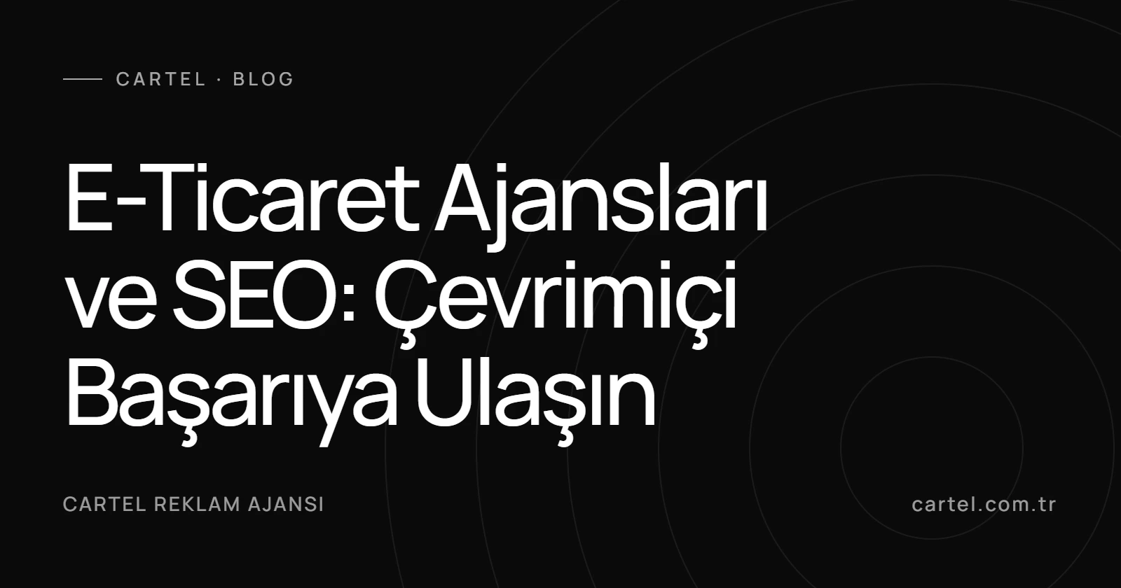E-Ticaret Ajansları ve SEO: Çevrimiçi Başarıya Ulaşın kapak görseli