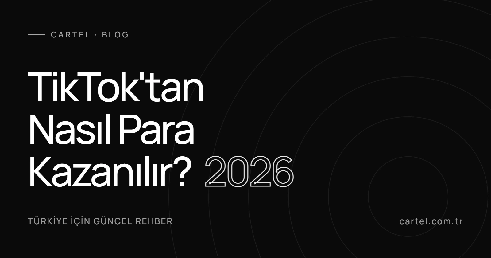 TikTok'tan nasıl para kazanılır 2026 rehberi kapak görseli
